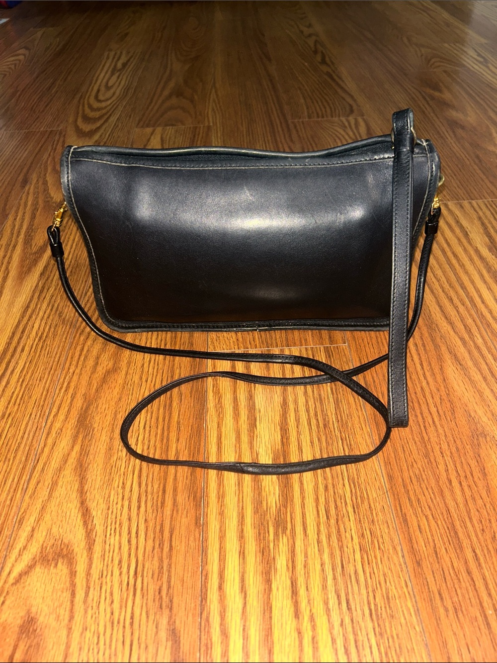 RARE Coach Bonnie Cashin Made In USA Basic Black Crossbody No 037-1052